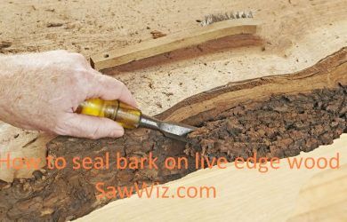 How to seal bark on live edge wood
